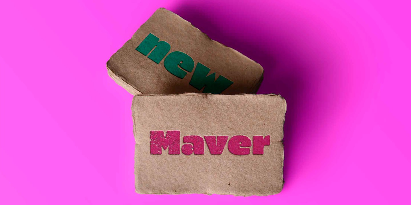 Przykład czcionki Maver Regular